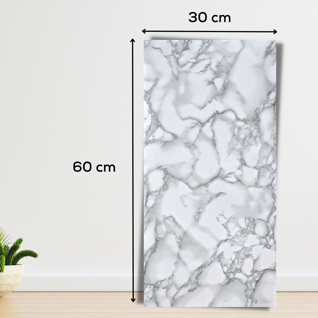 10 x Self-Adhesive Marble Tile Wall Stickers 2mm - CODE: PD907 - 30x60cm