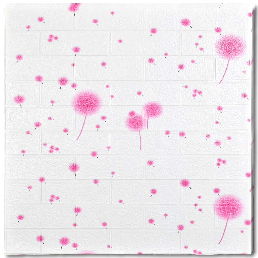 10 x öntapadó 3D tapéta - 70 X 77 cm "Pink Powder" 3mm ( KÓD: 58 )