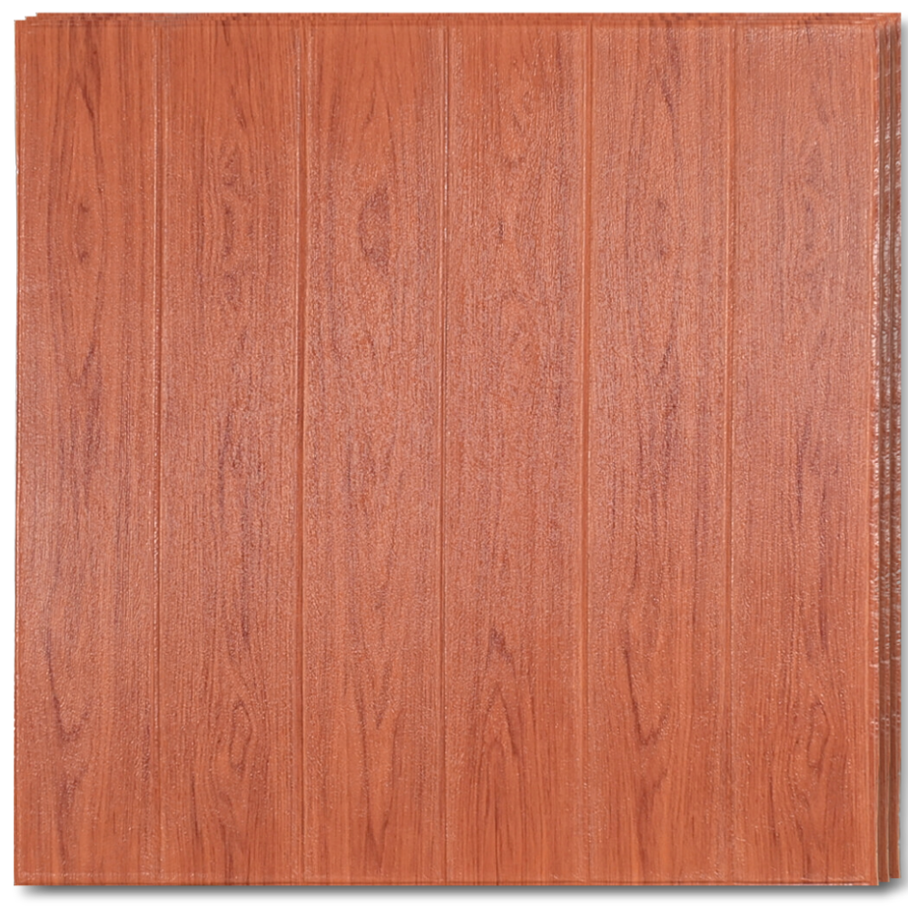 10 x Self-Adhesive 3D Wallpaper - 70 X 70 Cm "Orange Wood" 3mm ( CODE: 65 )