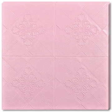 10 x Self-Adhesive 3D Wallpaper - 69 X 69 Cm "PINK RHOMBUS" 5mm ( CODE: 78 )