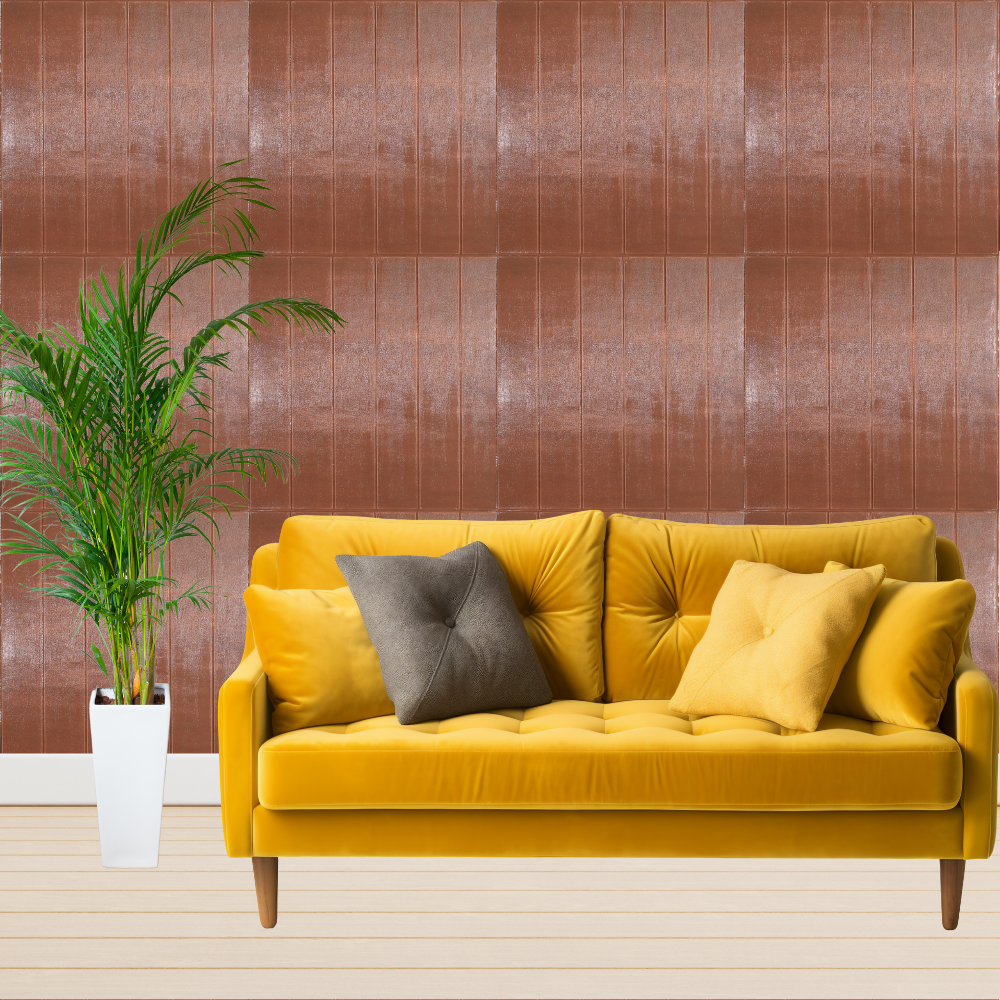 10 x Self-Adhesive 3D Wallpaper - 70 X 70 Cm "Dark Brown" 3mm ( CODE: 84 - V 2 )