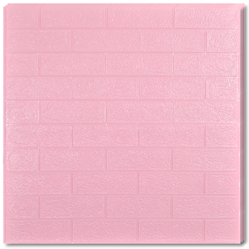 10 x Self-Adhesive 3D Wallpaper - 70 X 77 Cm "Pink" 3mm ( CODE: 3 )