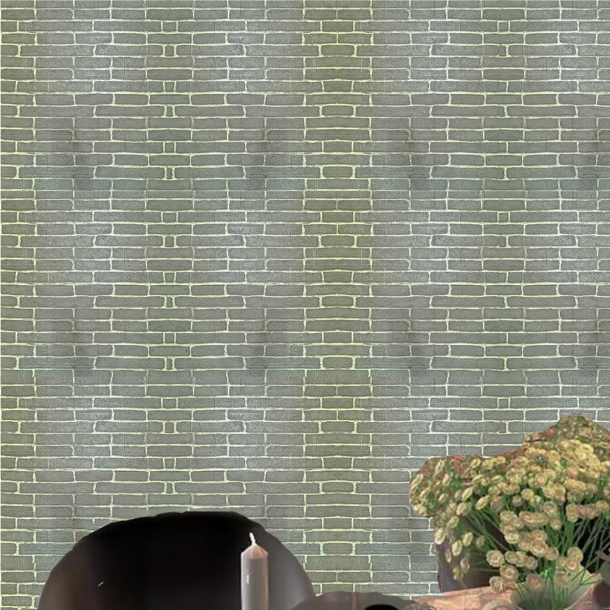 10 x Self-Adhesive 3D Wallpaper - 70 X 77 Cm "Grey" 3mm ( CODE: 63- V 1 )